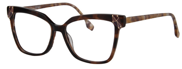Afro Motif Women Eyeglasses: Sade - Brown Tortoise - SpecSMART Eye Clinic (Diagonal View)